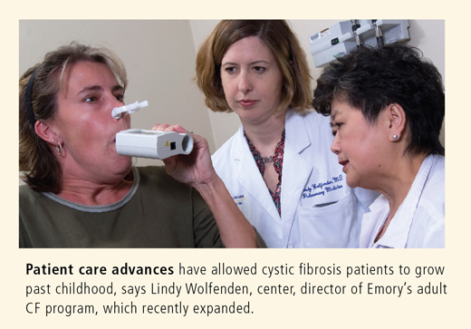 Doctors treating cystic fibrosis